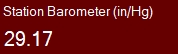 Raw barometric pressure is direct from the sensor without applying an offset for sea-level. For every 500 feet, pressure decrease roughly 0.53 inches of mercury. Also known as Station Barometric Pressure.